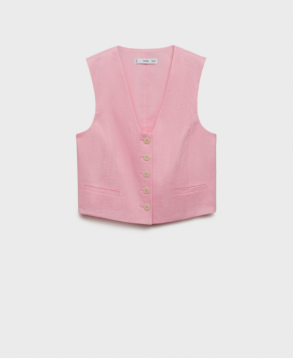 Mango Women's Linen Suit Vest In Multi