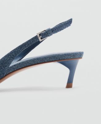 Women's High-Heeled Denim Shoes