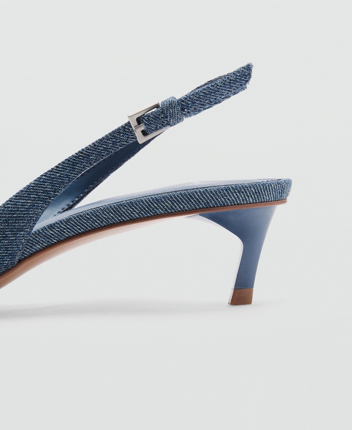 Mango Women's High-Heeled Denim Shoes