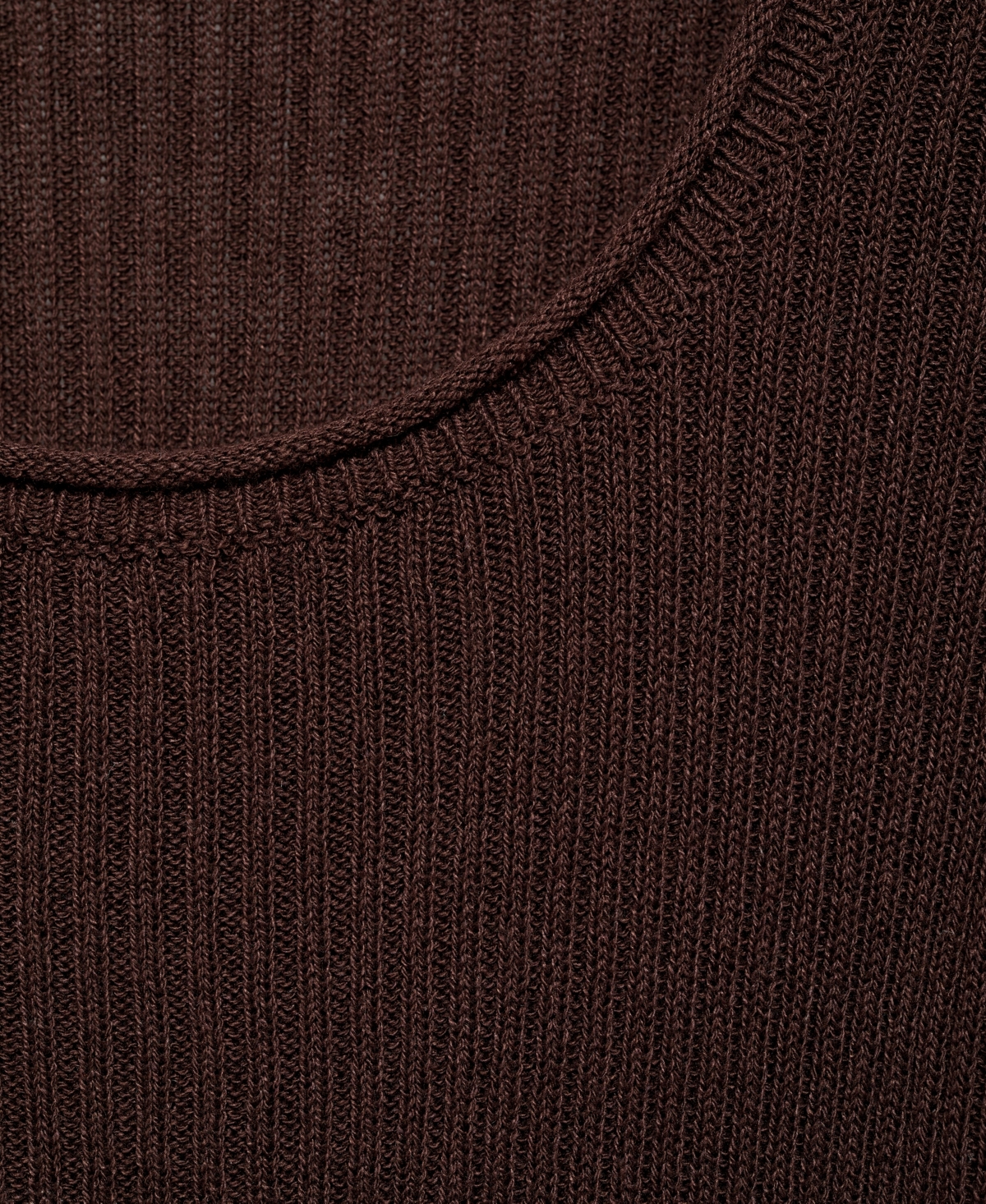 Mango Women's Linen-blend Knitted Sweater In Chocolate