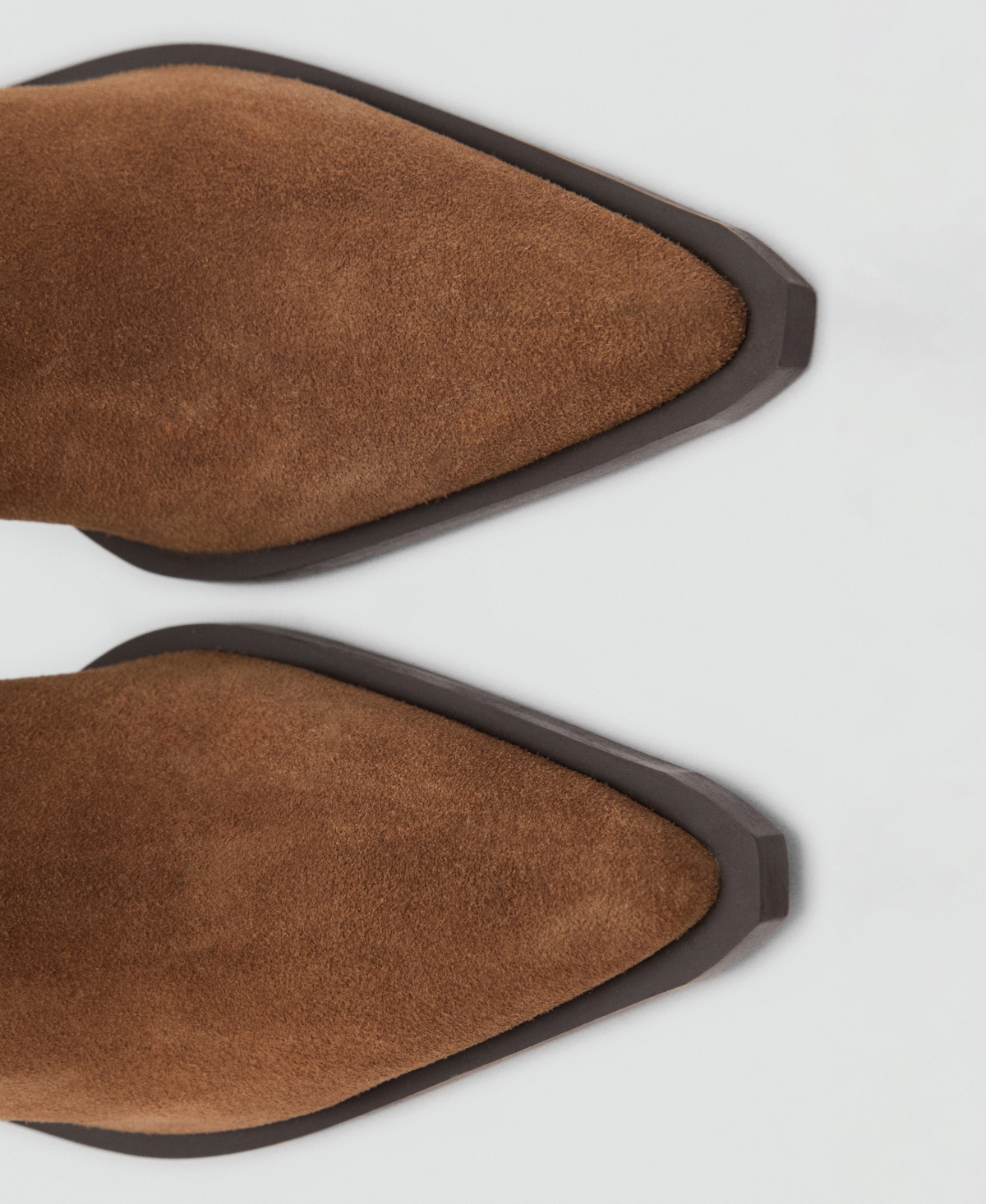 Shop Mango Women's Heel Suede Ankle Boots In Brown