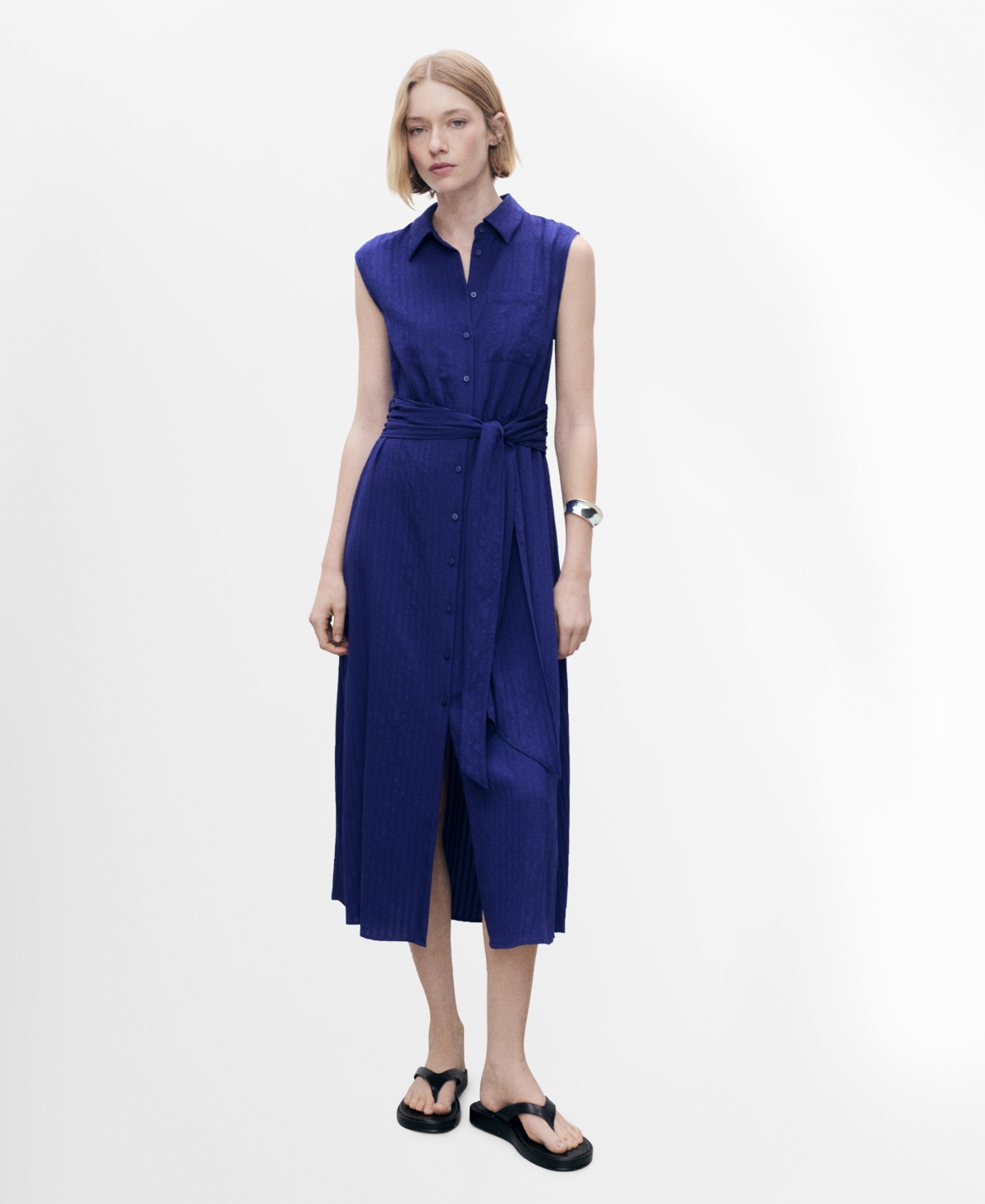 Mango Women's Bow Shirt Dress