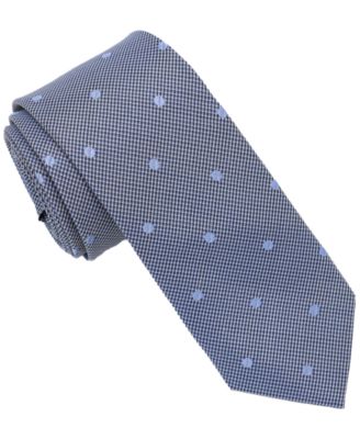 Men's Dot Plaid Silk Tie