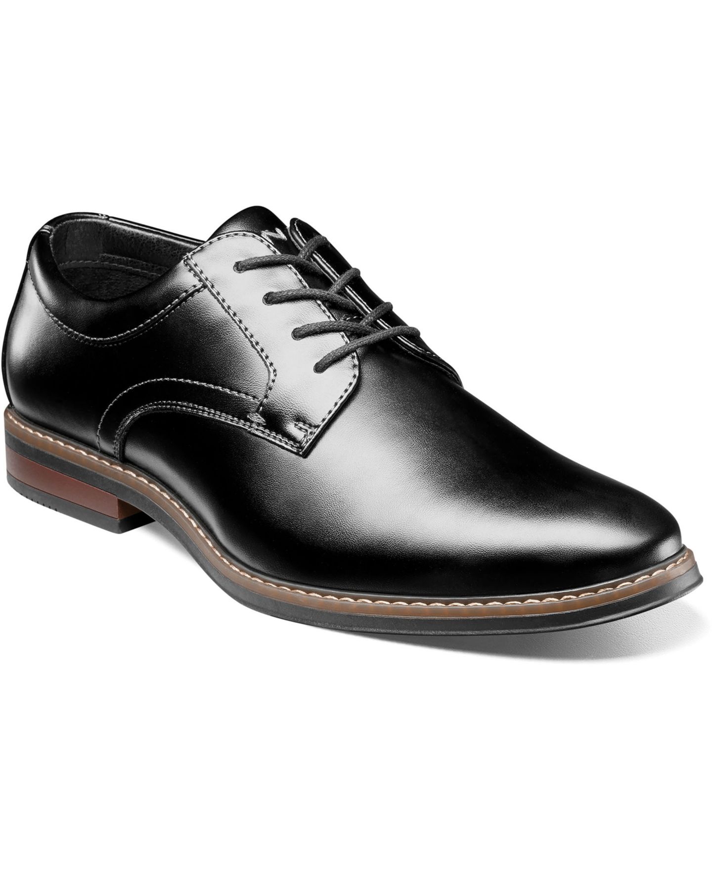 Nunn Bush Men's Carmelo Plain Toe Oxford, цвет: Чёрный — фото 1