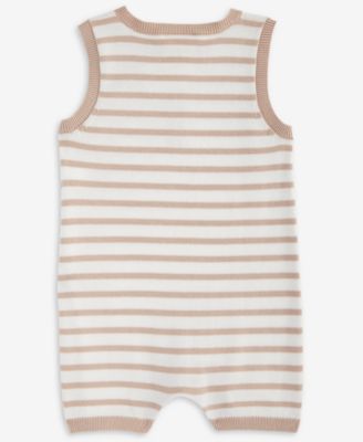 Baby Seaside Striped Cotton Romper