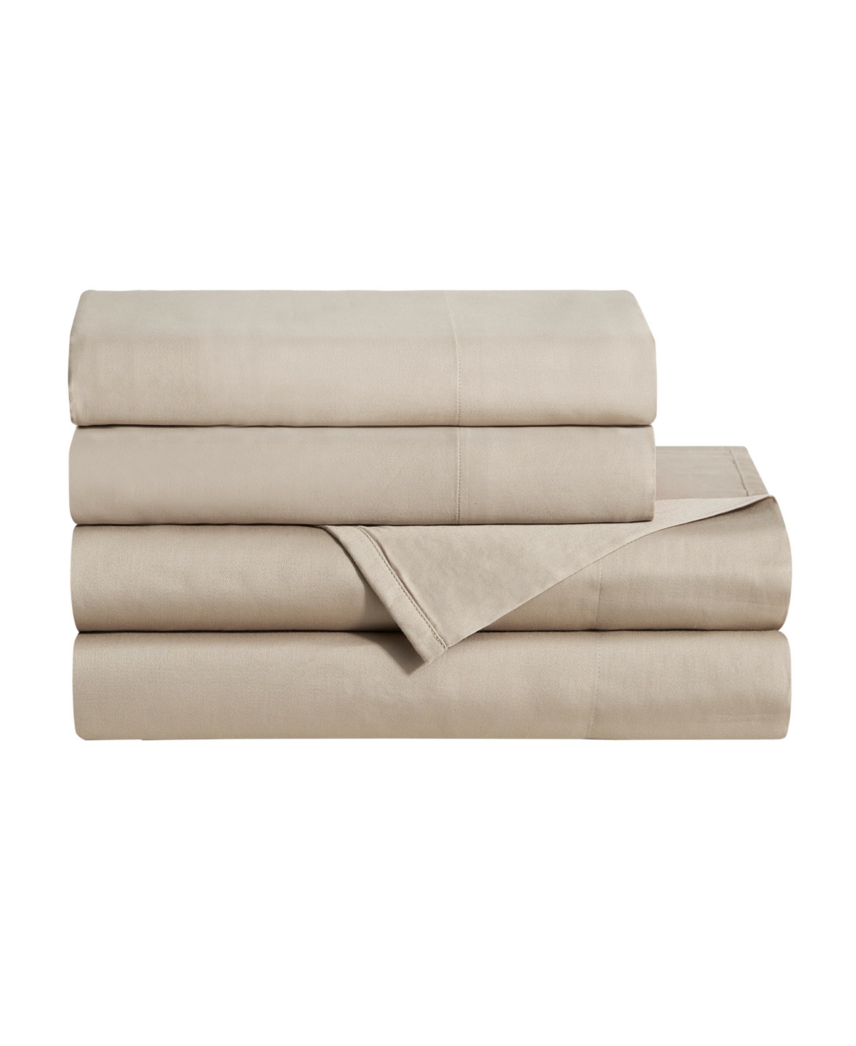 Jessica Simpson Blissful Dreams 300-thread Count Cotton Sateen 4-pc. Sheet Set, Queen In Linen Brown