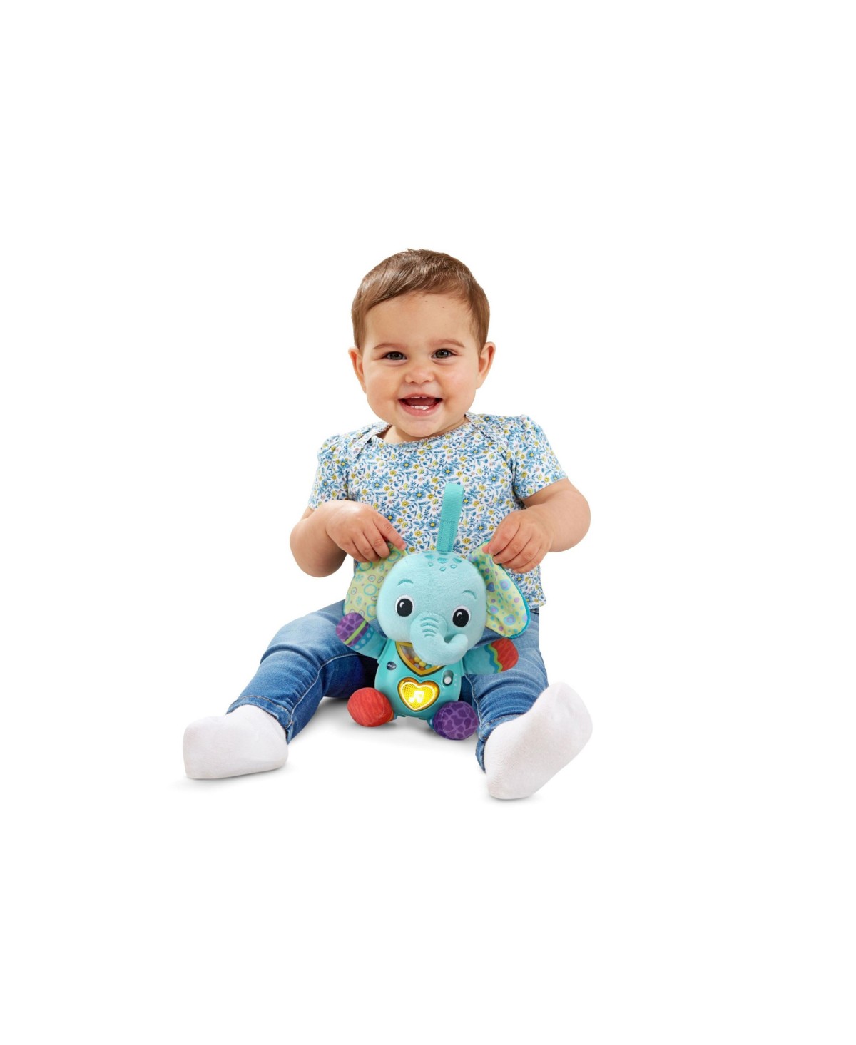 Детские мягкие игрушки VTech Baby Cuddle and Sing Elephant Toy — фото 1