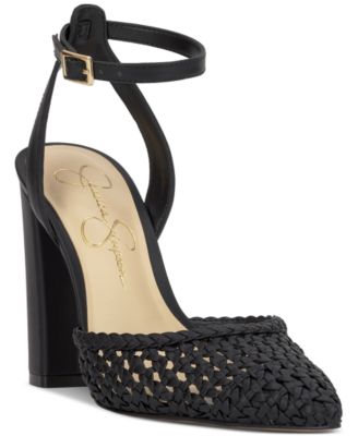 Jessica Simpson - Women's Nariro Block-Heel Woven Pumps