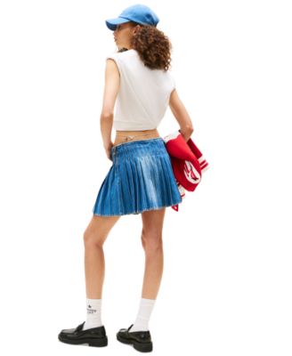 Tommy Girl Women's Pleated Denim Skirt