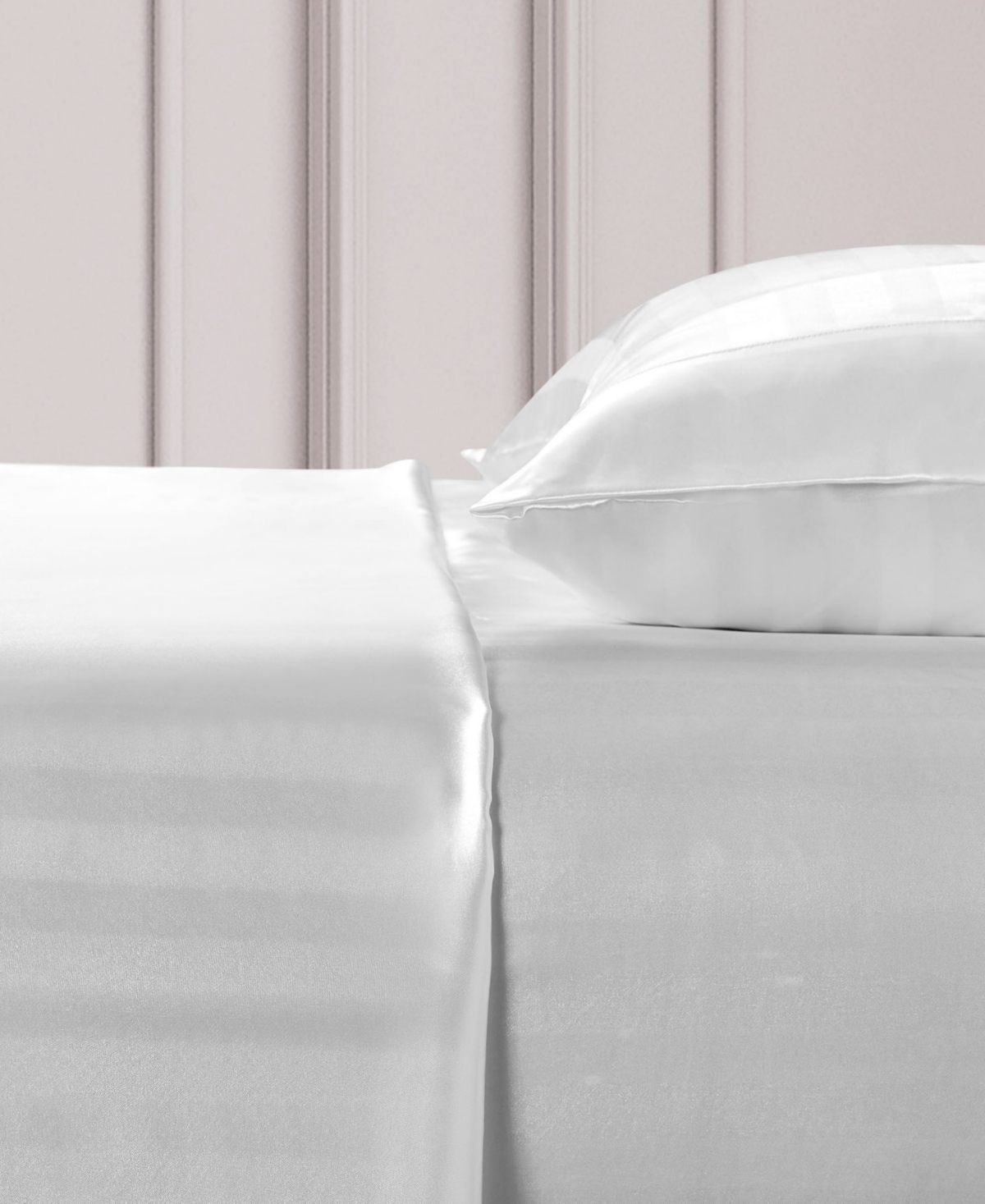 Juicy Couture Satin Damask 3-pc. Sheet Set, Twin In Brilliant White