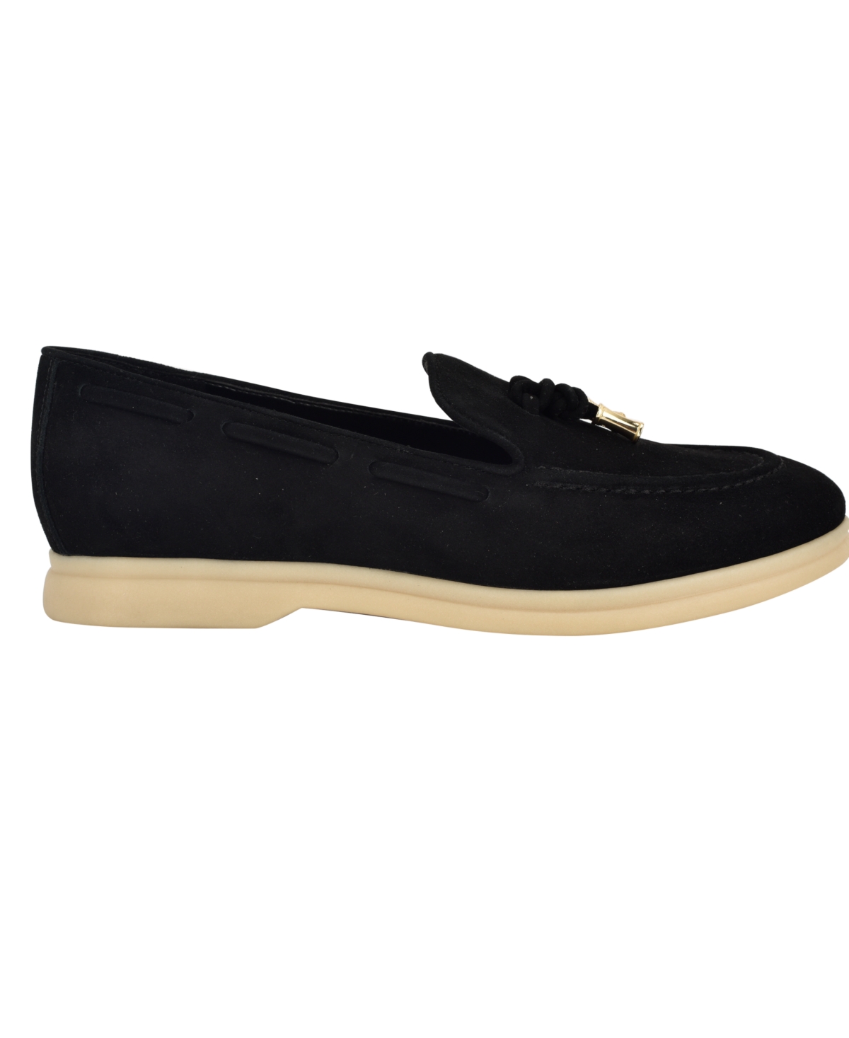 Guess Women's Aryana Interlaced Suede Slip-on Boat Loafers