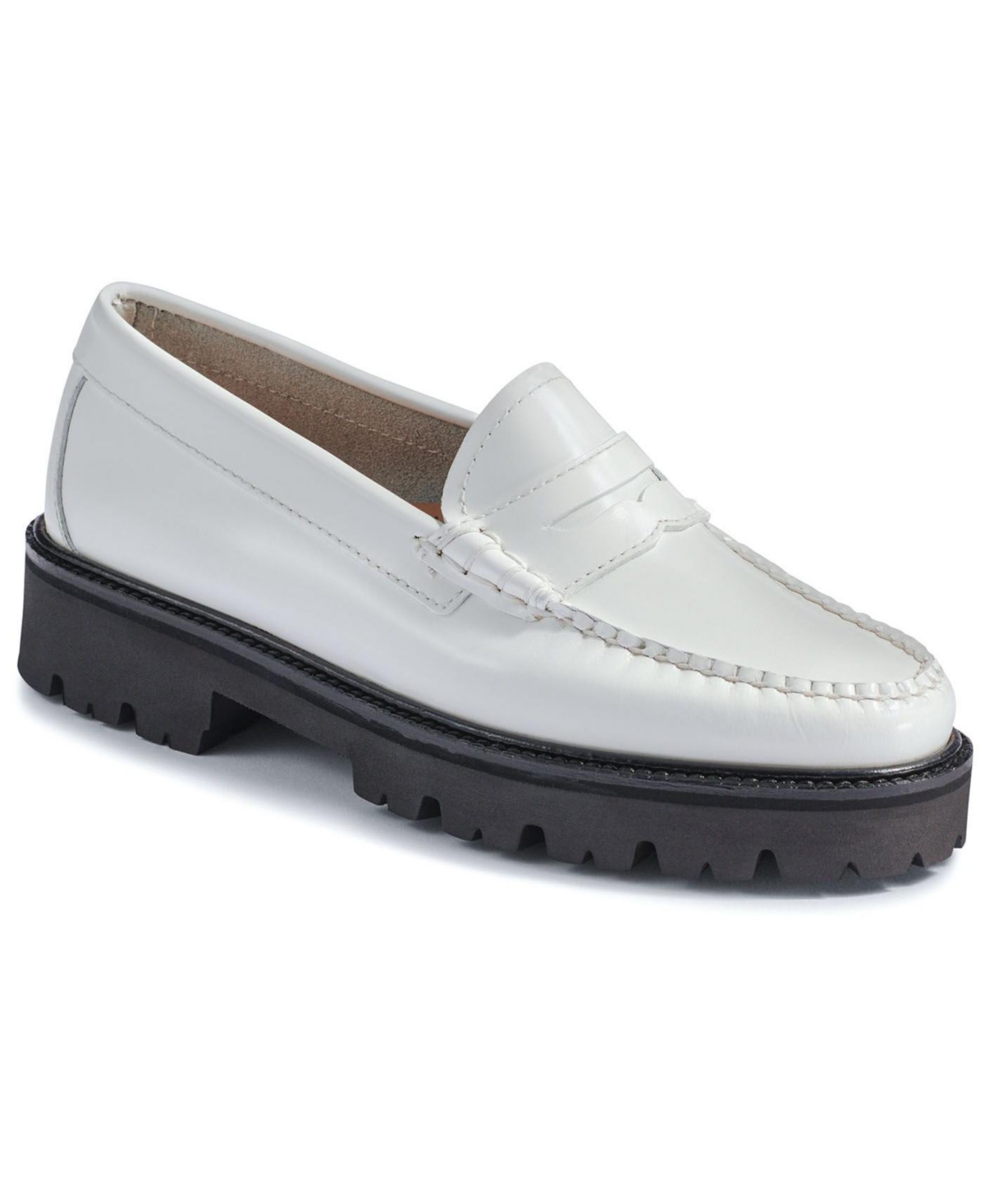 G.h.bass Womens Whitney Super Lug Weejuns Loafer - White