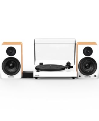 high-fidelity vinyl turntable with PA10 preamp & Ai61 6.5" speakers, Ortofon OM10 cartridge, 120W amp, Bluetooth, Lucky Bamboo