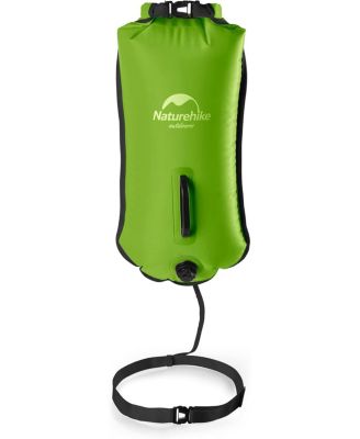 28L Safety Swim Buoy, Ultralight Tow Float & Dry Bag for Swimming, Kayaking, Snorkeling, Diving, Fishing with Adjustable Waist Belt