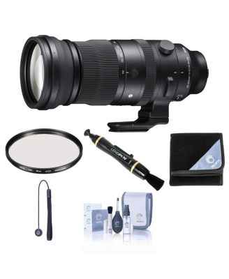 150-600mm f/5-6.3 DG DN OS Sports Lens for Sony E, Bundle with Hoya 95mm UV Filter, Lens Wrap, Lens Cleaner, Cleaning Kit, Lens Cap Tether