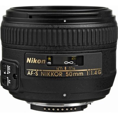 50mm f/1.4G AF-S NIKKOR Lens, Bundle with ProOptic 58mm Filter Kit, Lens Case, Lens Cleaner, Cleaning Kit, Lens Cap Tether