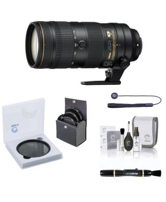 70-200mm f/2.8E FL ED AF-S NIKKOR VR Lens, Bundle with ProOptic 77mm VND Filter, 77mm Filter Kit, Lens Cleaner, Cleaning Kit, Lens Cap Tether