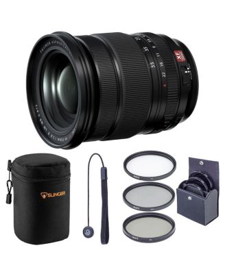 XF 16-55mm f/2.8 R LM WR II Lens Bundle 72mm Digital Essentials Filter Kit + Slinger Soft Lens Case + Lens Cap Tether