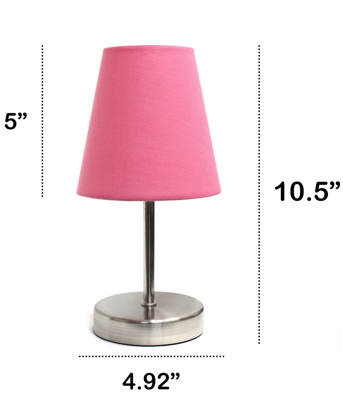 Creekwood Home 10.5" Metal Iconic Duo Mini Sand Nickel Table Lamp Set