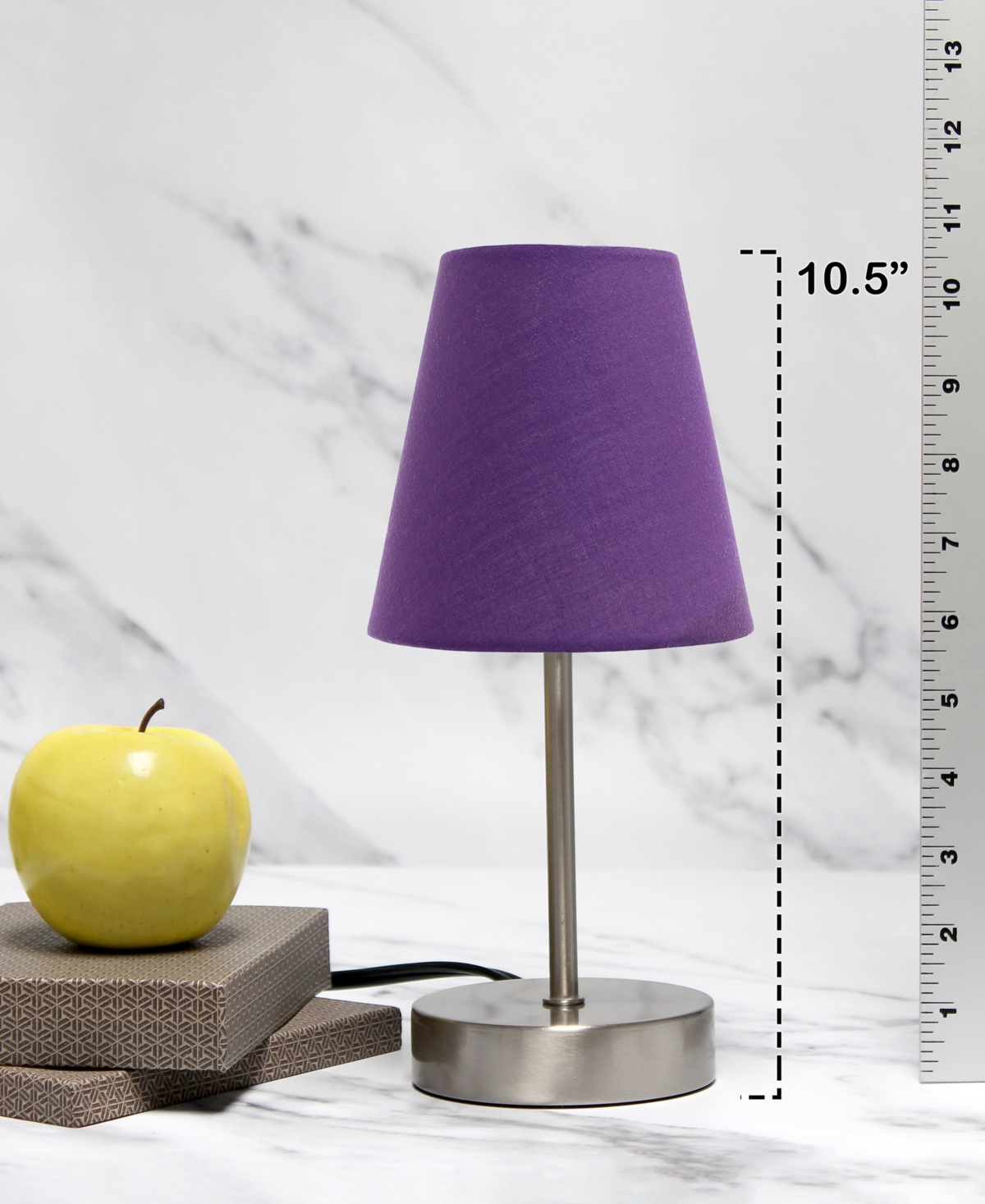 Creekwood Home 10.5" Metal Iconic Duo Mini Sand Nickel Table Lamp Set