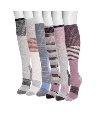 Women's 6 Pair Pack Compression Socks