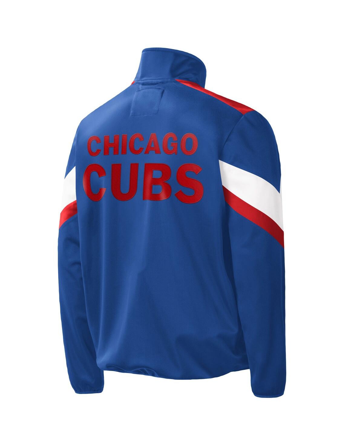 G-iii Sports By Carl Banks Men's Royal Chicago Cubs Earned Run Full-zip Jacket In Blue