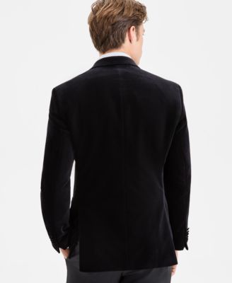Men's Slim-Fit Solid Velvet Sport Coat
