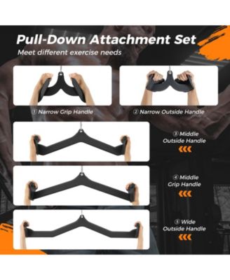 LAT Pulldown Attachment Set for Home Gym Fitness