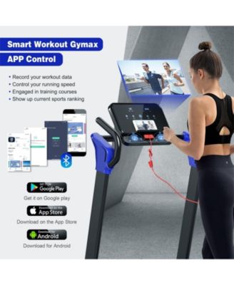 2.25 HP Electric Motorized Folding Running Treadmill Machine with LED Display-Navy