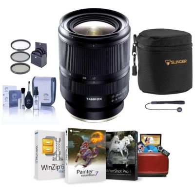 17-28mm f/2.8 Di III RXD Lens for Sony E, Bundle with ProOptic 67mm Filter Kit, Cleaning Kit, Lens Cap Tether, Mac Software Kit, Lens Pouch