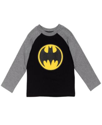 Little Boys Batman Superman The Flash 3 Pack Hang down Long Sleeve T-Shirts