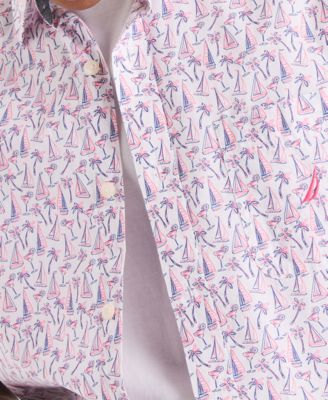 Men's Classic-Fit Printed Button-Down Shirt