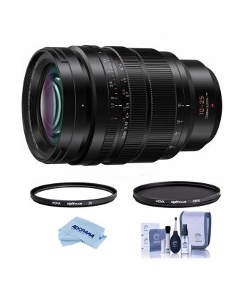 LUMIX G Leica DG Vario-Summilux 10-25mm f/1.7 Aspherical Lens for Micro Four Thirds, Black, Bundle with Tiffen 77mm UV and CPL Filters