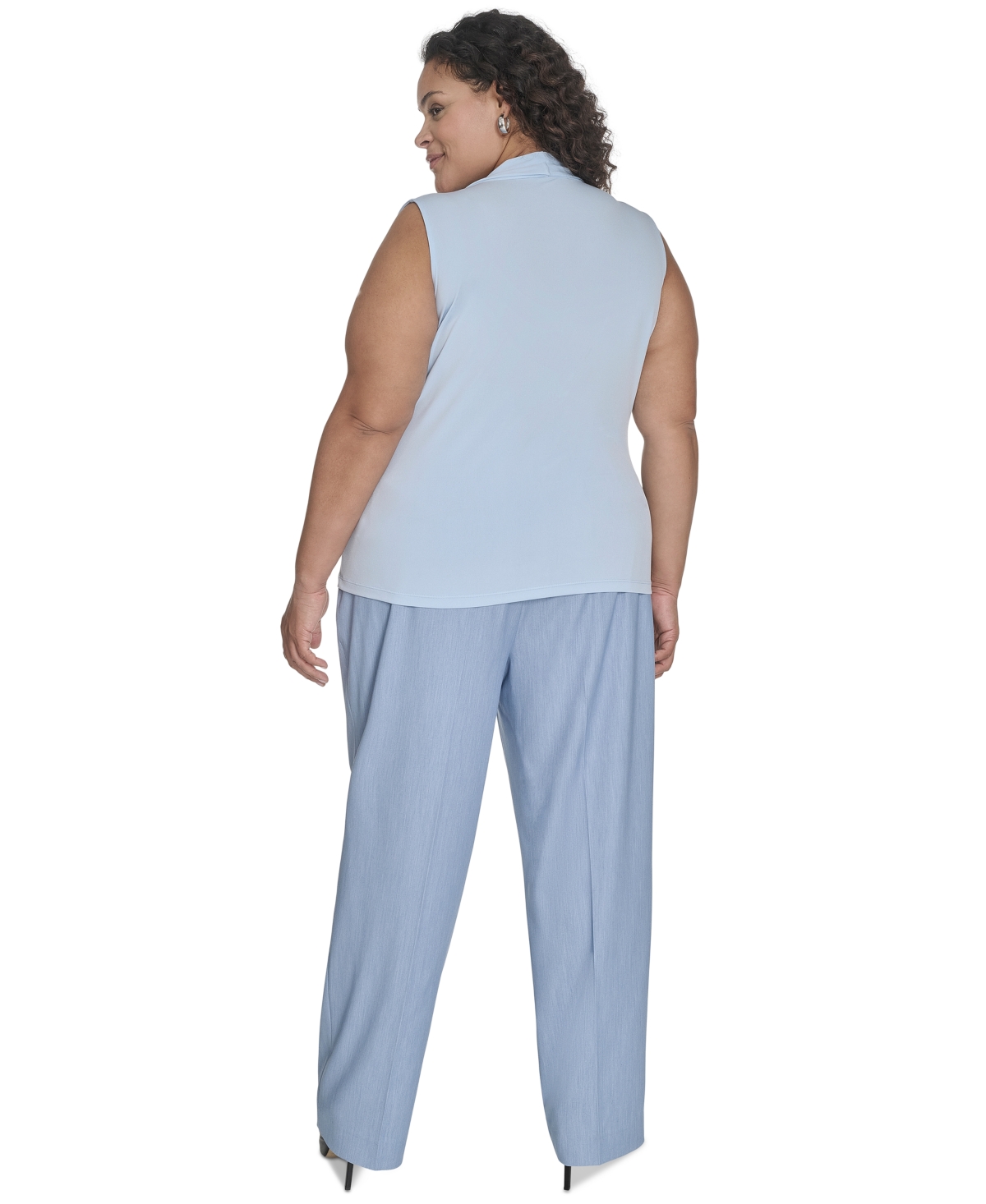 Calvin Klein Plus Size Sleeveless V-neck Top