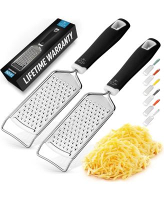 2 Pack Professional Cheese Grater Stainless Steel