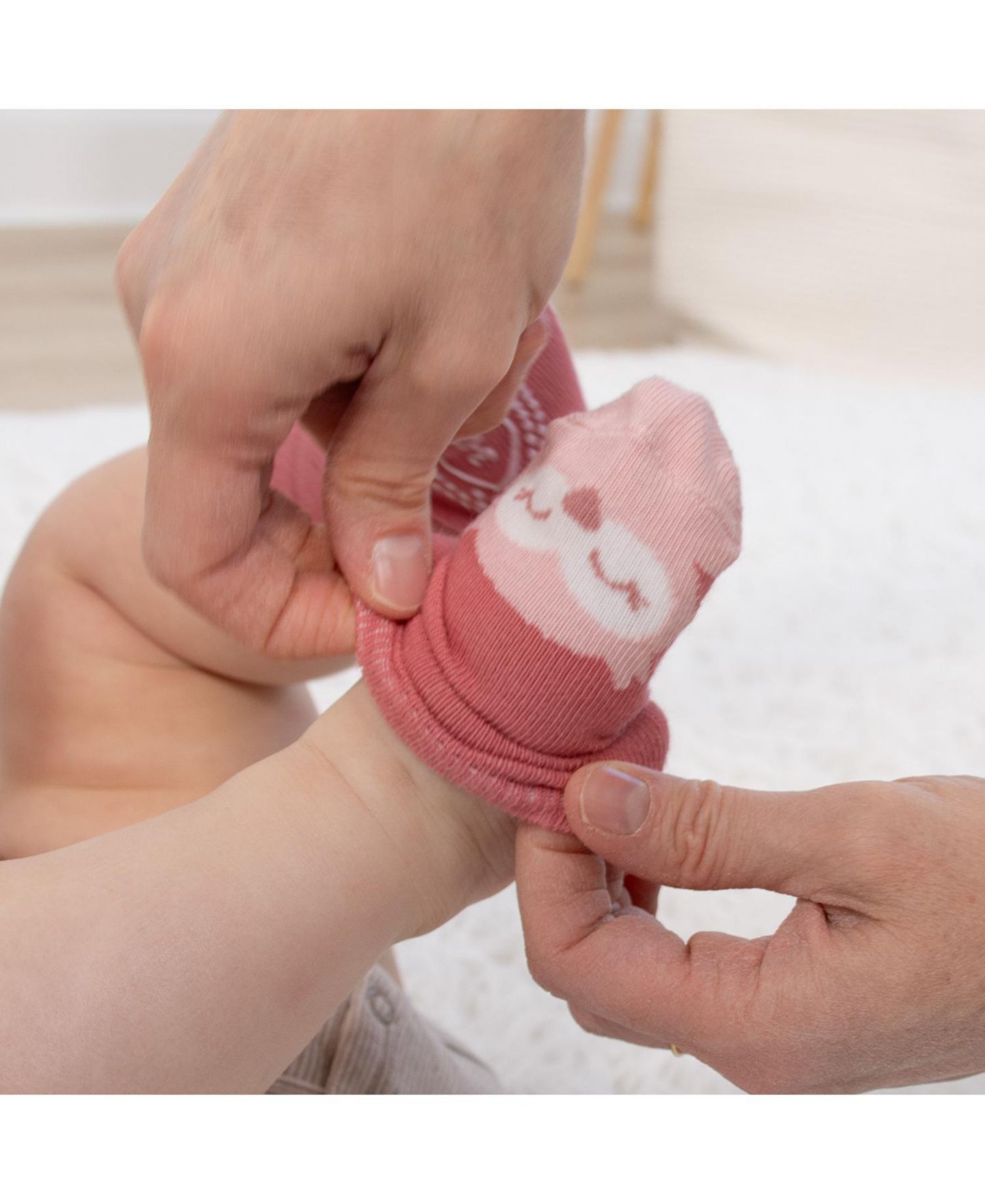 Детские хлопковые носки The Peanutshell для девочки, 12 пар, Blush/Mauve — фото 4