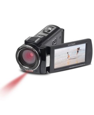 MN2K10NV 2K Ultra HD Camcorder with 3" Touchscreen and Infrared Night Vision, Black