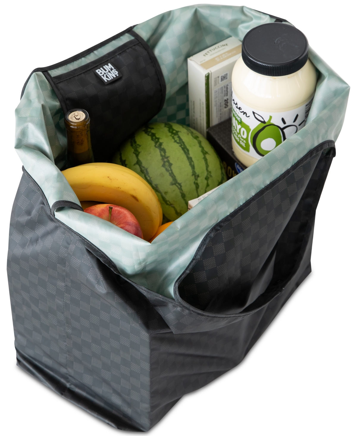 Bumkins Printed Packable Tote Bag In Black