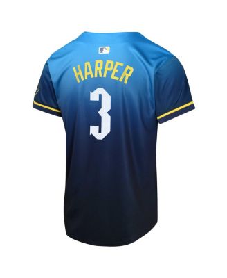 Big Boys and Girls Bryce Harper Blue Philadelphia Phillies 2024 City Connect Limited Player Jersey
