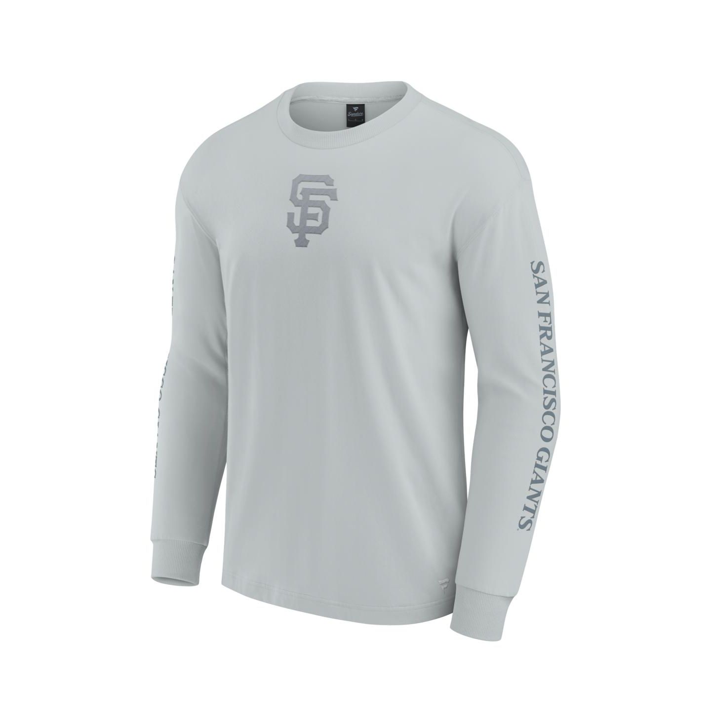 Мужская футболка Fanatics Gray San Francisco Giants Elements Strive Long Sleeve — фото 2