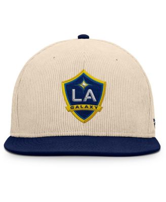 Men's Cream LA Galaxy Tempo Corduroy Snapback Hat