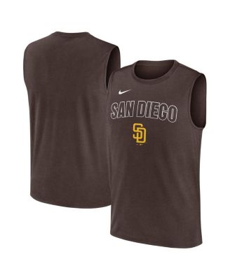 Nike - Men's Brown San Diego Padres Knockout Performance Muscle Tank Top