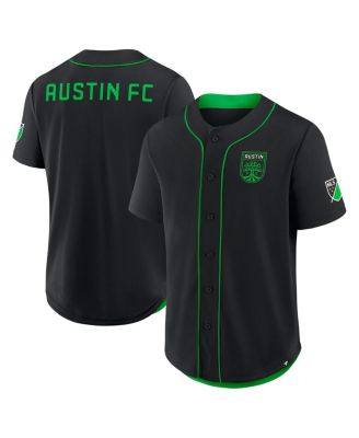 Fanatics - Men's Black Austin FC Injury Time Baseball Jersey