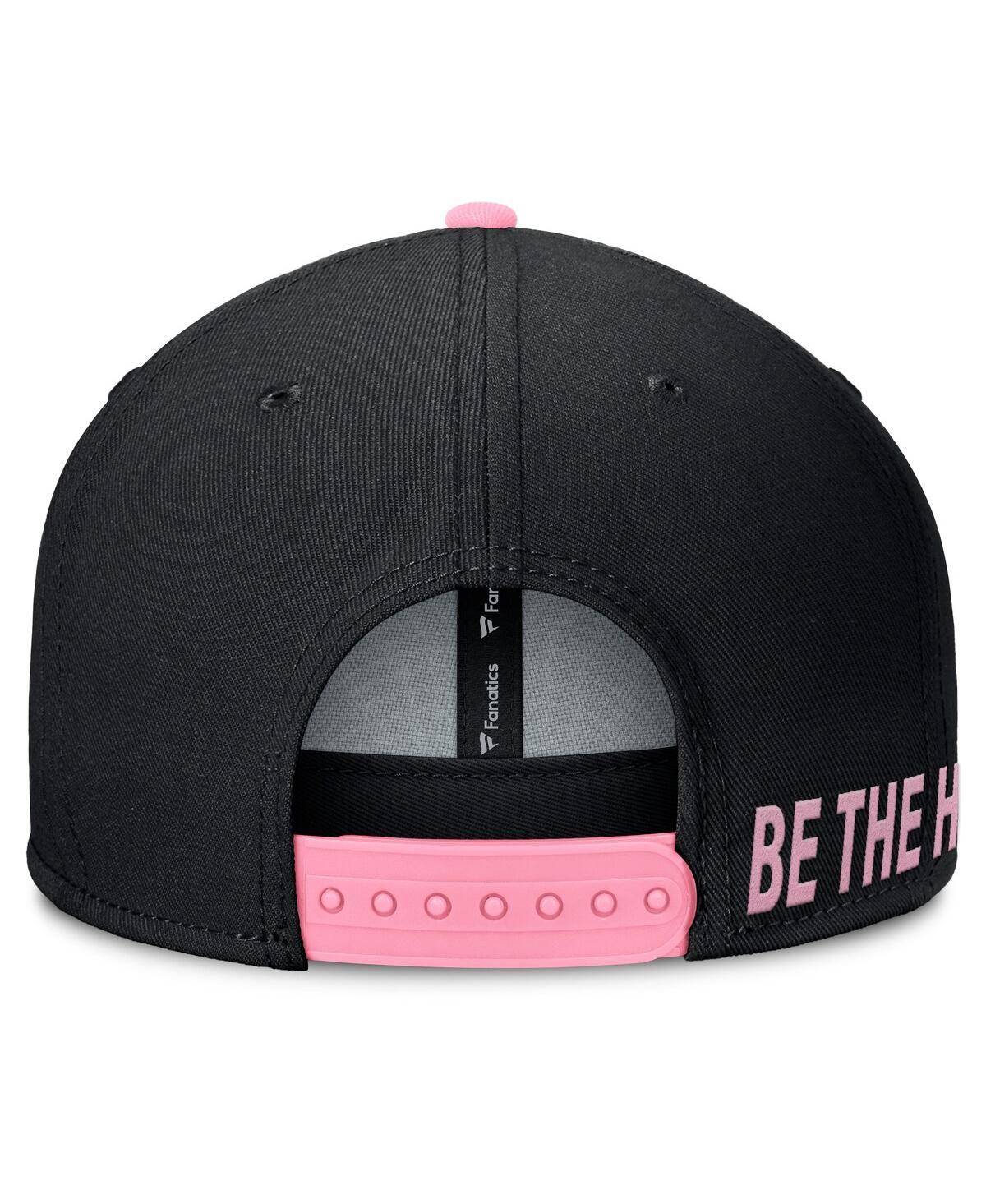 Fanatics Men's Black Inter Miami Cf Sitter Snapback Hat In Black