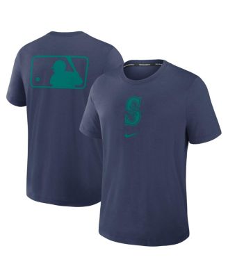 Nike - Men's Navy Seattle Mariners Authentic Collection Early Work Tri-Blend Performance T-Shirt
