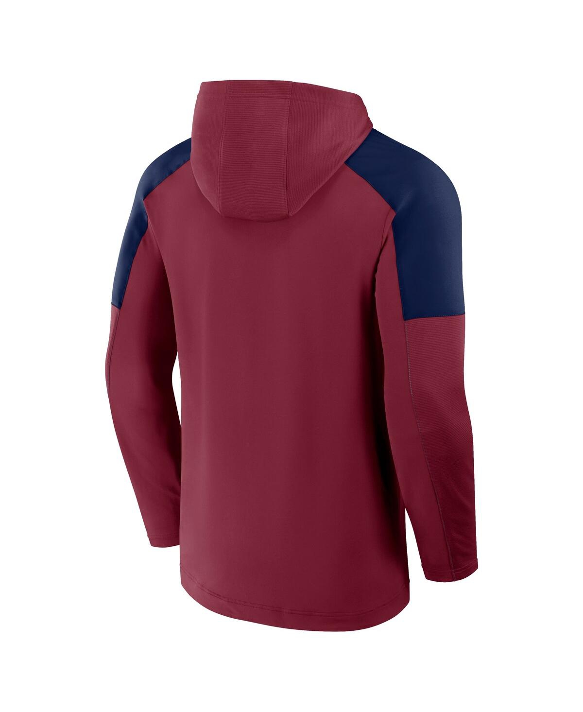 Fanatics Men's Burgundy Colorado Avalanche Meta Game Transitional Pullover Hoodie In Burgundy