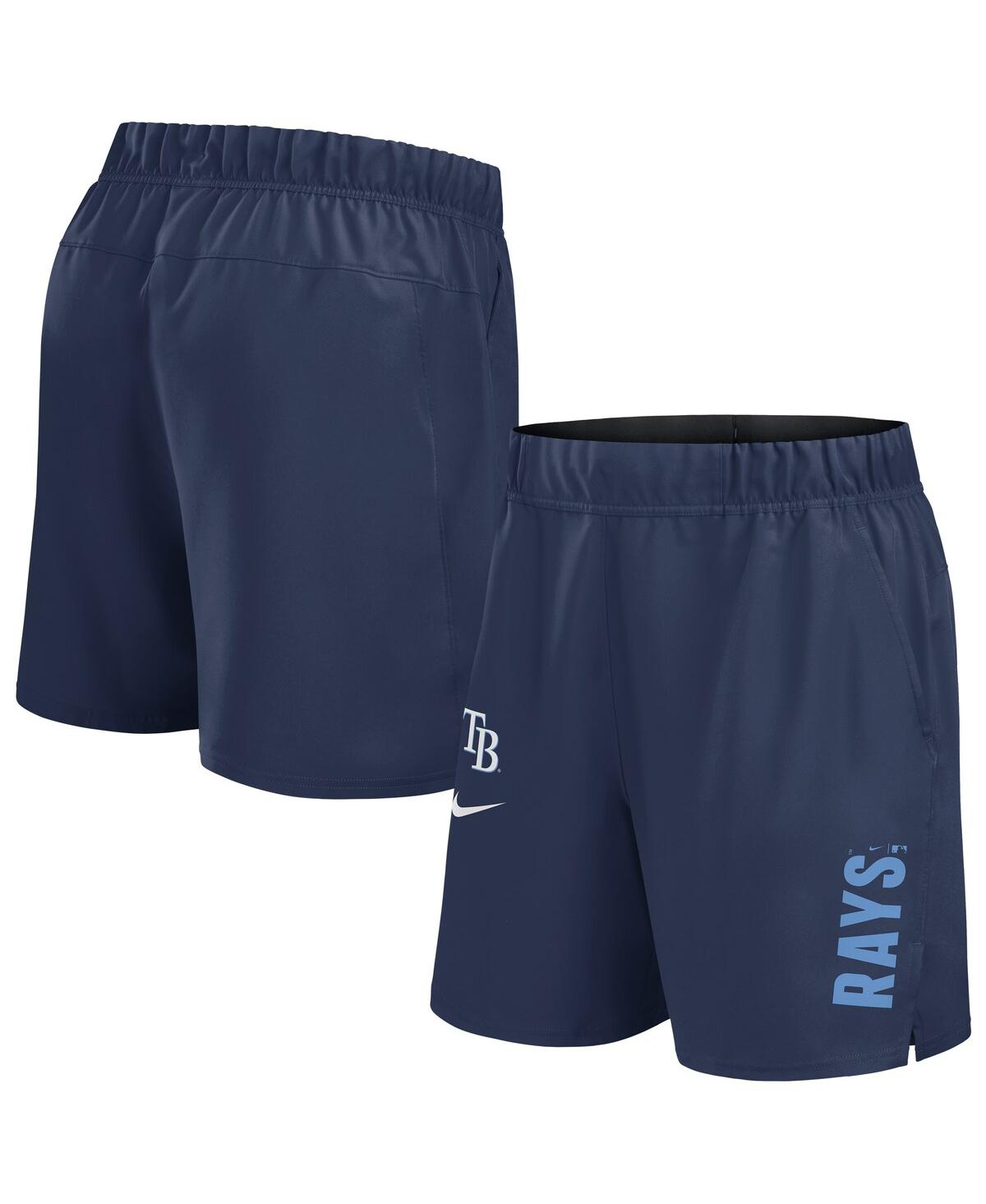 Nike Navy Tampa Bay Rays Woven Victory Performance Shorts In Navy