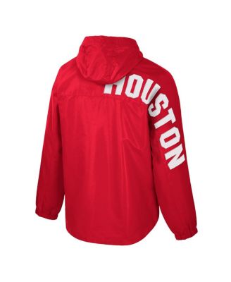 Men's Red Houston Cougars Reloaded Anorak Half-Zip Jacket