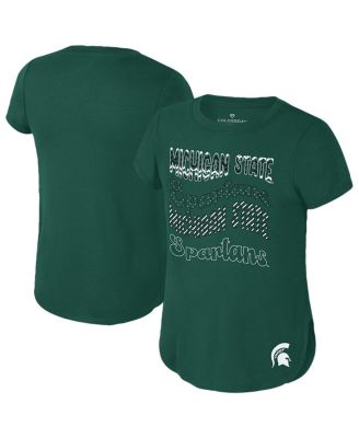 Colosseum - Big Boys and Girls Green Michigan State Spartans Rogan T-Shirt