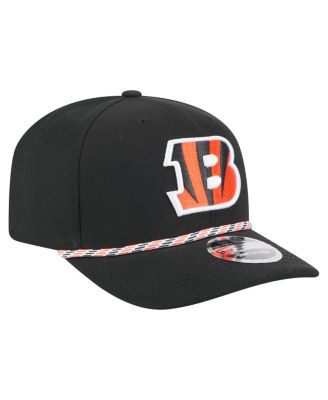 Men's Black Cincinnati Bengals Gameday Multi Rope 9SEVENTY Stretch-Snap Hat